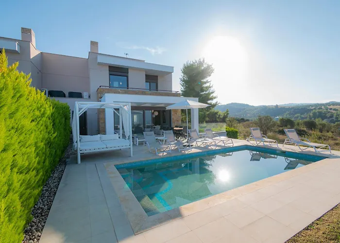 Haustierfreundliches Bellevue Villas With Private Pool Chaniotis